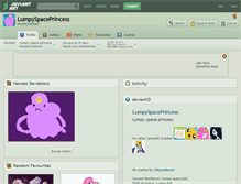 Tablet Screenshot of lumpyspaceprincess.deviantart.com