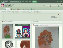 Tablet Screenshot of madmaggie101.deviantart.com