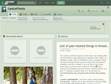 Tablet Screenshot of cantletthisgo.deviantart.com