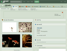 Tablet Screenshot of nikmatic.deviantart.com