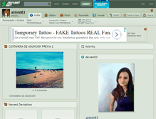 Tablet Screenshot of anixie83.deviantart.com