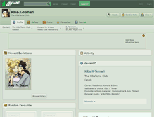 Tablet Screenshot of kiba-x-temari.deviantart.com