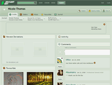 Tablet Screenshot of nicole-thomas.deviantart.com