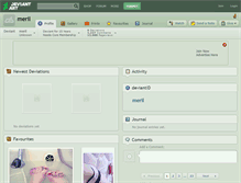 Tablet Screenshot of meril.deviantart.com