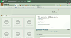 Desktop Screenshot of mattkind.deviantart.com