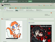 Tablet Screenshot of katmaru23.deviantart.com