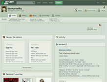 Tablet Screenshot of demon-raiku.deviantart.com