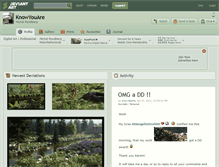 Tablet Screenshot of knowyouare.deviantart.com
