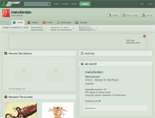 Tablet Screenshot of manufandan.deviantart.com