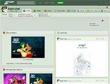 Tablet Screenshot of black-chat.deviantart.com