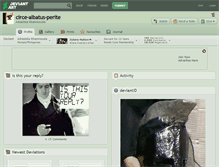 Tablet Screenshot of circe-albatus-perite.deviantart.com