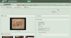 Desktop Screenshot of creationzart.deviantart.com