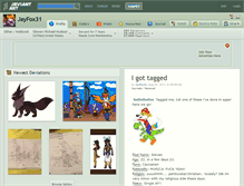 Tablet Screenshot of jayfox31.deviantart.com