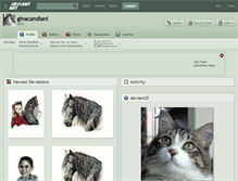 Tablet Screenshot of ginacandiani.deviantart.com