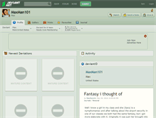 Tablet Screenshot of maxman101.deviantart.com