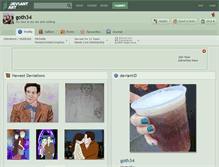 Tablet Screenshot of goth34.deviantart.com