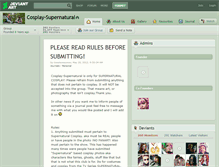 Tablet Screenshot of cosplay-supernatural.deviantart.com