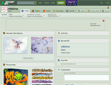 Tablet Screenshot of mikkirox.deviantart.com