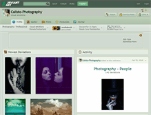 Tablet Screenshot of calisto-photography.deviantart.com