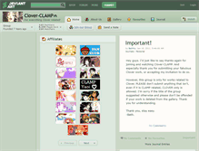 Tablet Screenshot of clover-clamp.deviantart.com