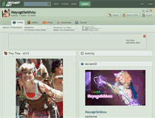 Tablet Screenshot of mayugeseishou.deviantart.com