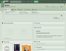 Tablet Screenshot of kazera.deviantart.com