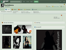 Tablet Screenshot of mandareena.deviantart.com