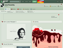 Tablet Screenshot of hellothisiskitty.deviantart.com