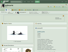 Tablet Screenshot of justincurrie.deviantart.com