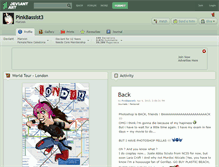 Tablet Screenshot of pinkbassist3.deviantart.com