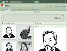 Tablet Screenshot of kloob.deviantart.com