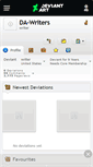 Mobile Screenshot of da-writers.deviantart.com