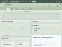 Tablet Screenshot of da-writers.deviantart.com