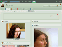 Tablet Screenshot of ladyshoshana.deviantart.com
