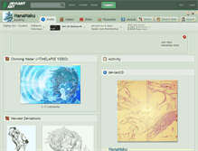 Tablet Screenshot of hanahaku.deviantart.com