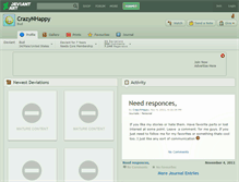 Tablet Screenshot of crazynhappy.deviantart.com