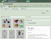 Tablet Screenshot of commandergrunt.deviantart.com