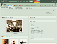 Tablet Screenshot of hh.deviantart.com
