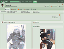 Tablet Screenshot of diabound.deviantart.com