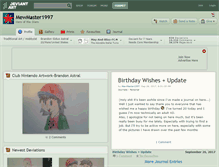 Tablet Screenshot of mewmaster1997.deviantart.com