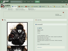 Tablet Screenshot of e-spine.deviantart.com