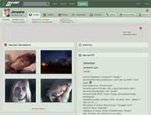 Tablet Screenshot of jeneane.deviantart.com