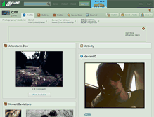 Tablet Screenshot of c0m.deviantart.com