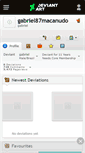 Mobile Screenshot of gabriel87macanudo.deviantart.com