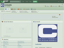 Tablet Screenshot of corkbottle.deviantart.com