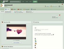 Tablet Screenshot of greensound.deviantart.com