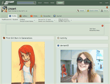 Tablet Screenshot of linzart.deviantart.com