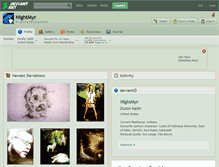 Tablet Screenshot of nightmyr.deviantart.com