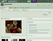 Tablet Screenshot of lycaoncomplex.deviantart.com