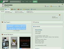 Tablet Screenshot of electricrain.deviantart.com